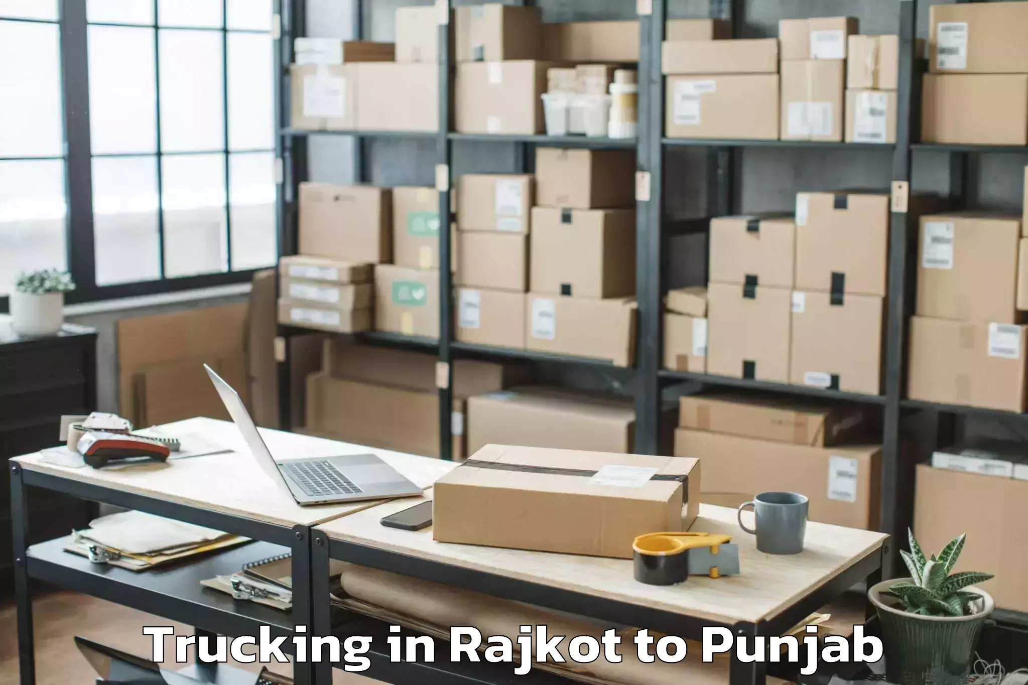 Reliable Rajkot to Sant Baba Bhag Singh Universit Trucking